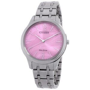 NWT Authentic Citizen Elegance Eco-Drive Pink Dial Women's Watch